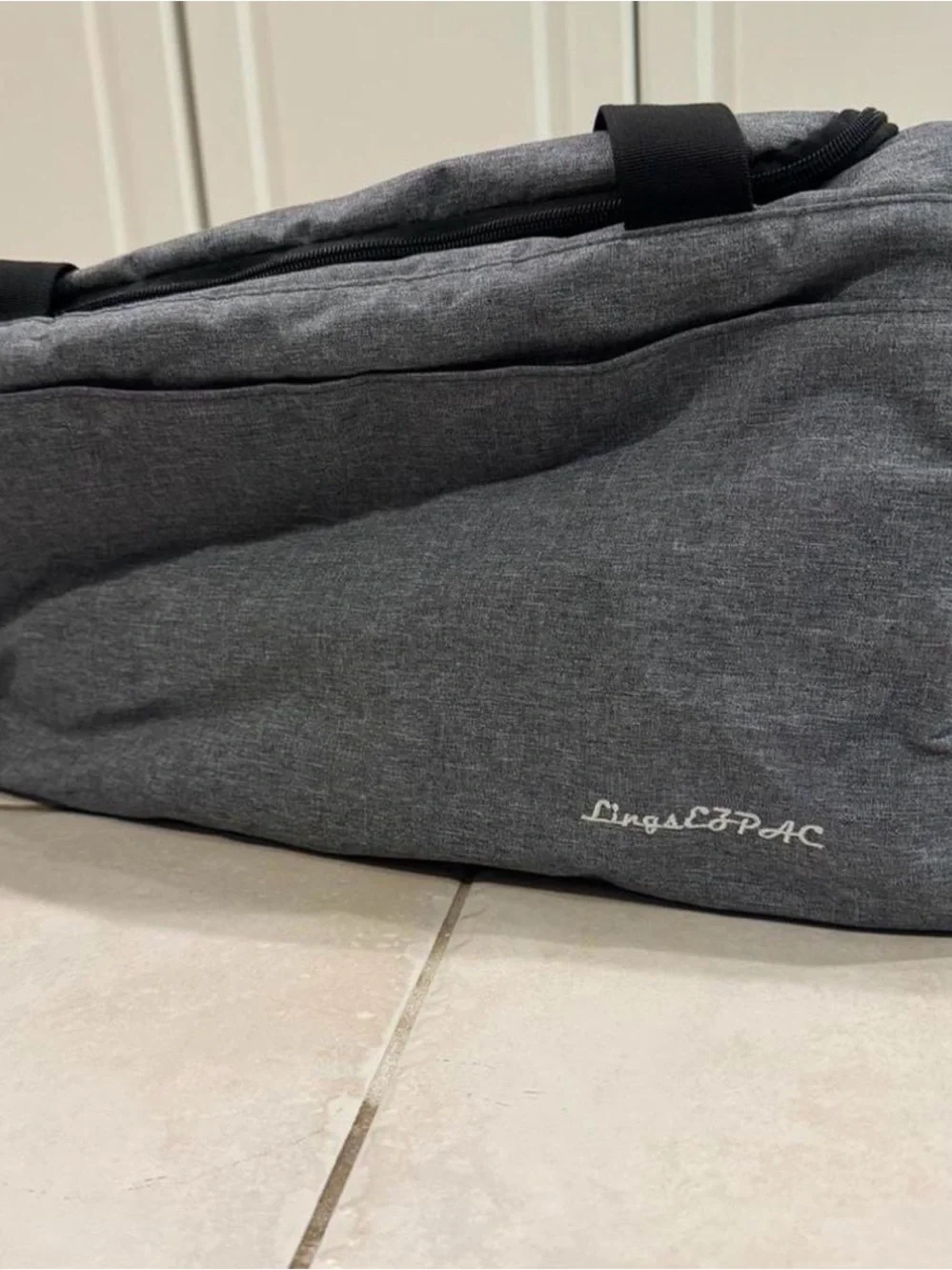 Grey Men's Travel Duffel Bag